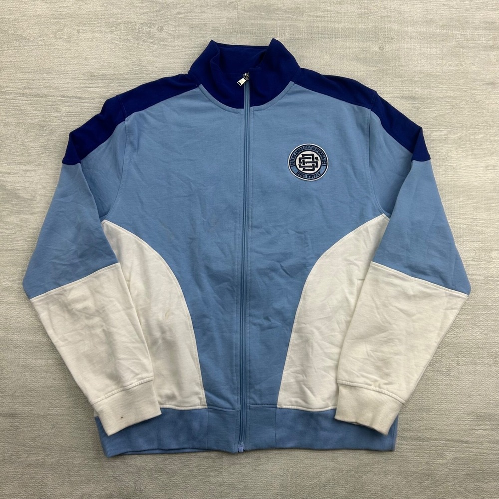 Dogg Supply Track Jacket Size Medium Blue Snoop Dogg Full Zip Rap Music